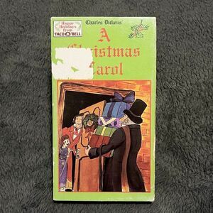 🔮 5/$25 Vintage A Christmas‎ Carol VHS from Taco Bell